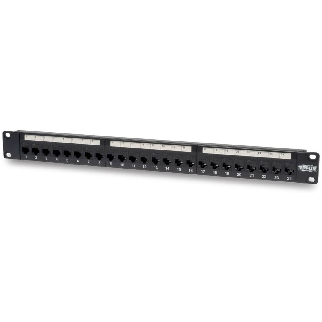 24 Port Cat6 Feed-Through Patch Panel