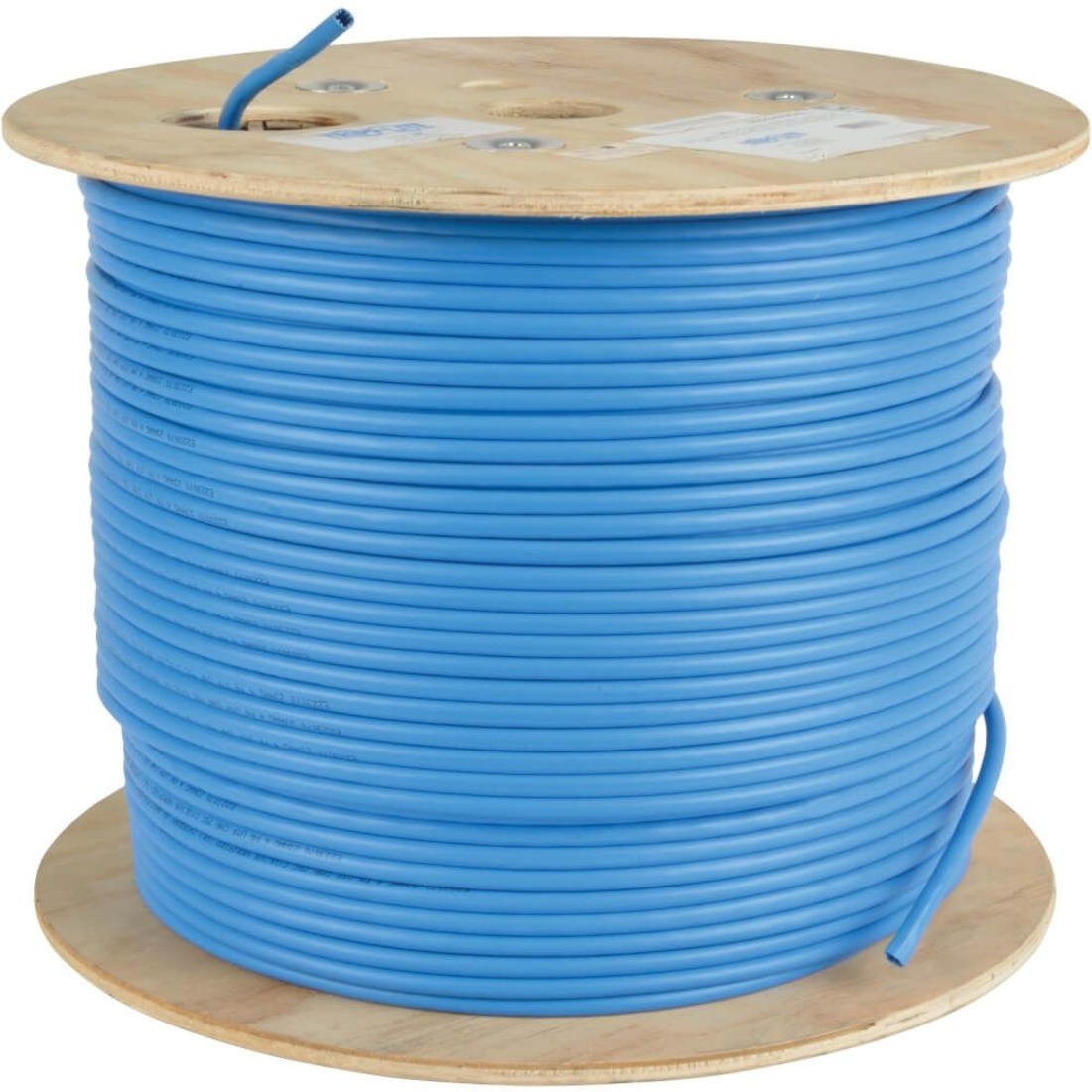 Cat5e 350 MHz Bulk Solid-Core PVC Cable, Blue, 1000 ft., TAA