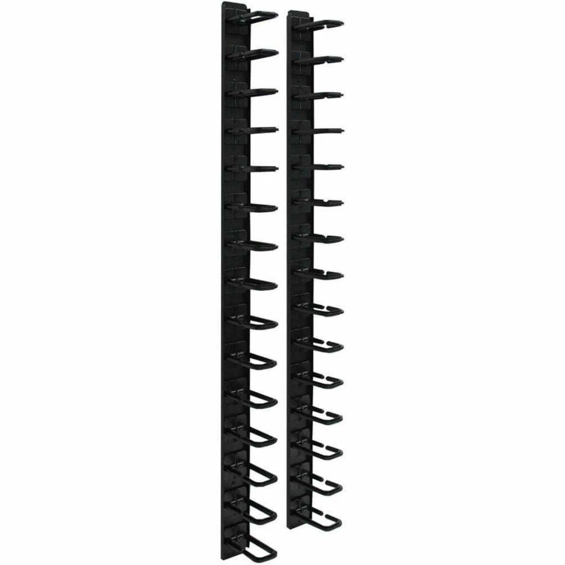 6-ft. (1.8 m) Vertical Cable Manager (Flexible Ring Type; Toolless Mounting.)