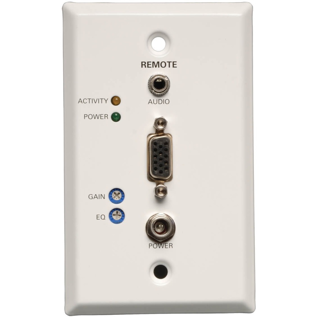 B132-100A-WP-1 TAA/GSA Compliant Wallplate Video Console