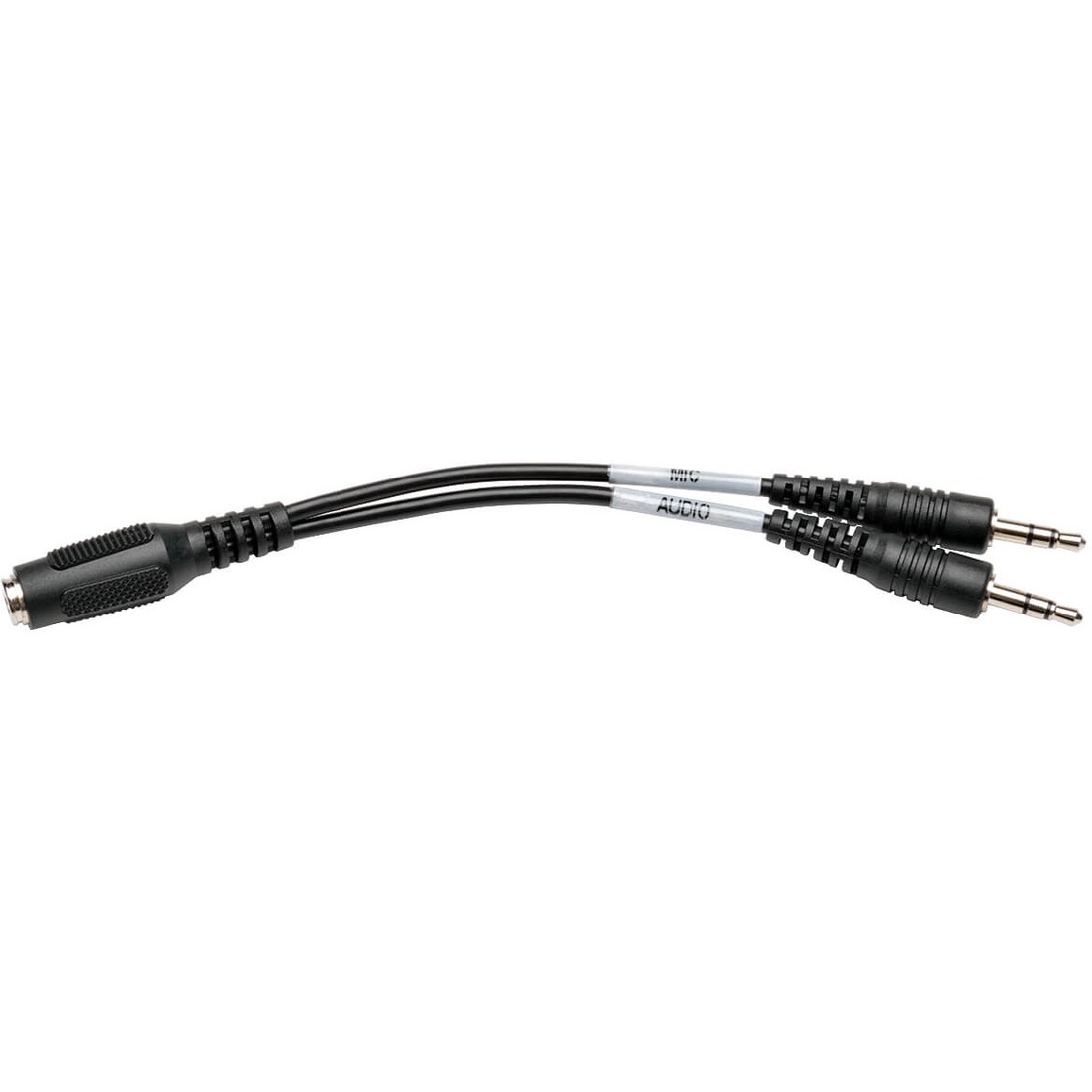 6-in. 4-Position Female to (x2) 3-Position Male Audio Adapter Cable