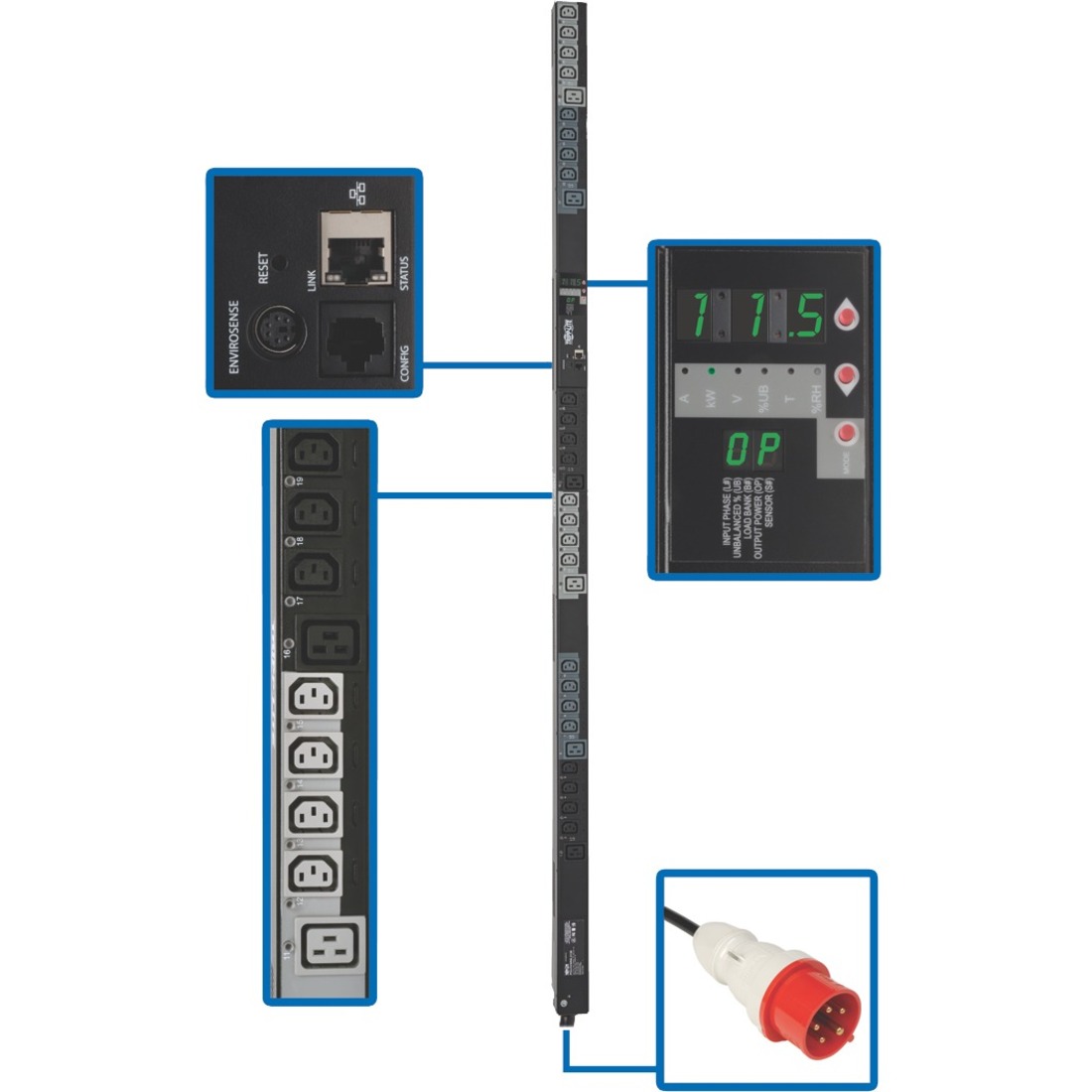PDU3XVS6G20 30-Outlets PDU