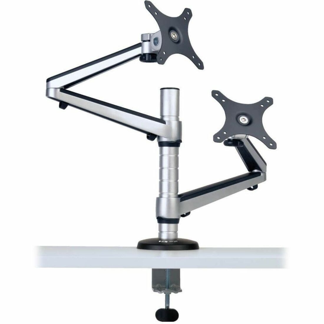 Dual Full-Motion Flex Arm Desk Clamp for 13" to 27" Flat-Screen Displays