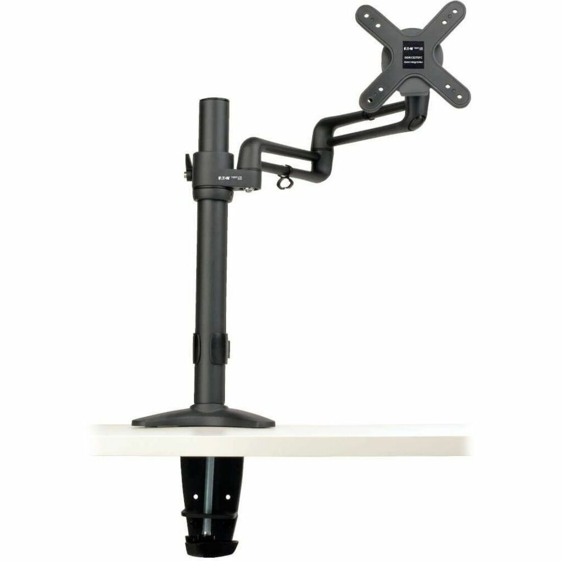 Full-Motion Flex Arm Desk Clamp for 13" to 27" Flat-Screen Displays