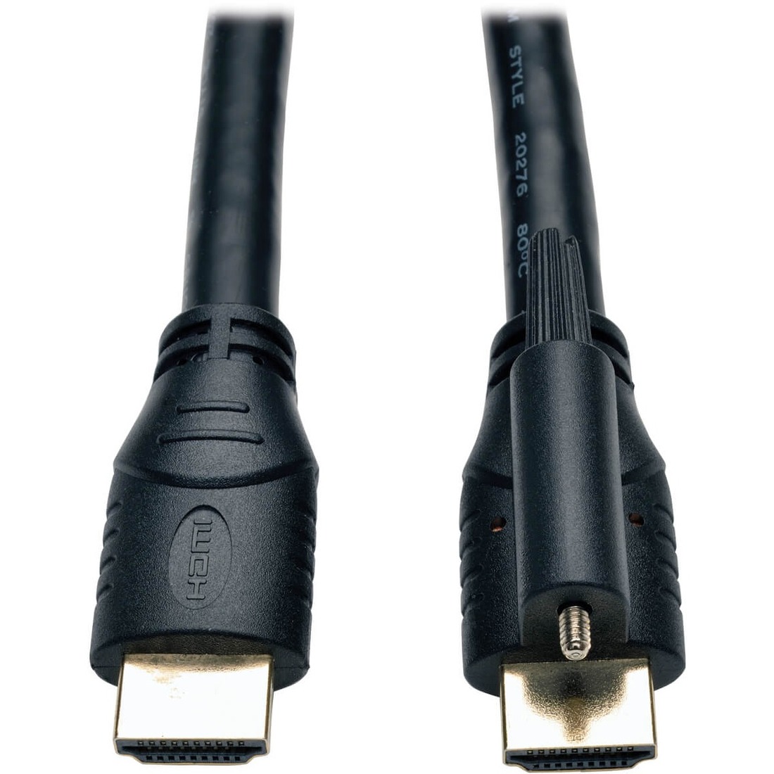 High Speed HDMI Cable with Ethernet and Locking Connector, 24AWG (M/M), 15-ft.