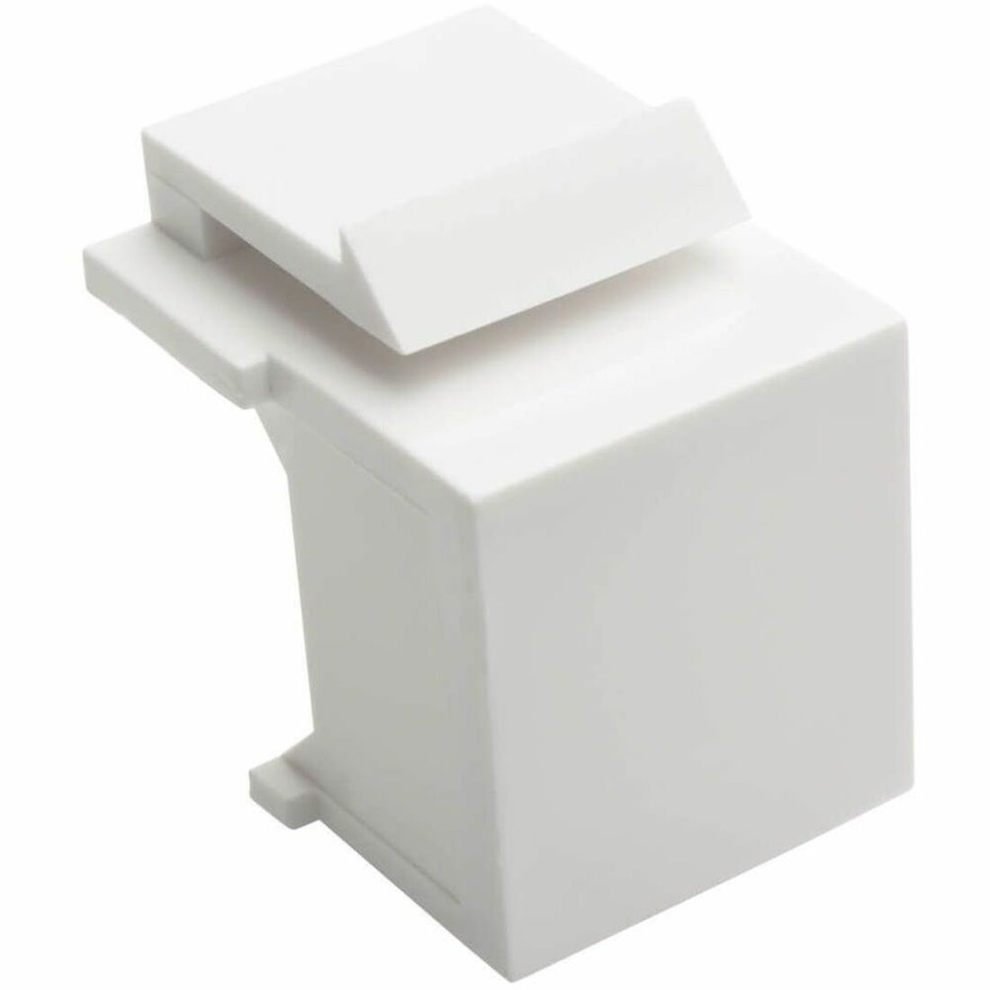 Snap-In Blank Keystone Jack Insert, White, 10 Pack
