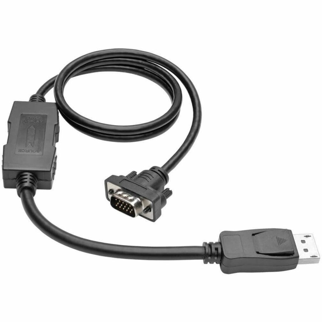 P581-003-VGA-V2 DisplayPort 1.2 to VGA Active Adapter Cable, 3 ft.