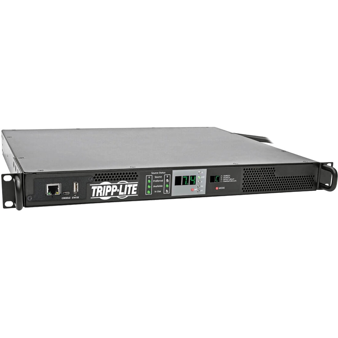 PDUMNH32HVAT 7.4kW Single-Phase 230V ATS/Monitored PDU