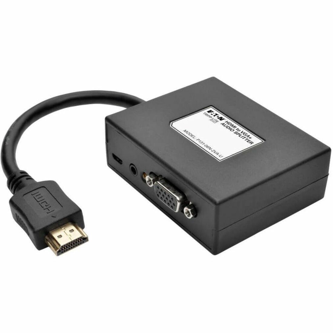 2-Port HDMI to VGA + Audio Adapter / Splitter, 1920 x 1080 (1080p), TAA
