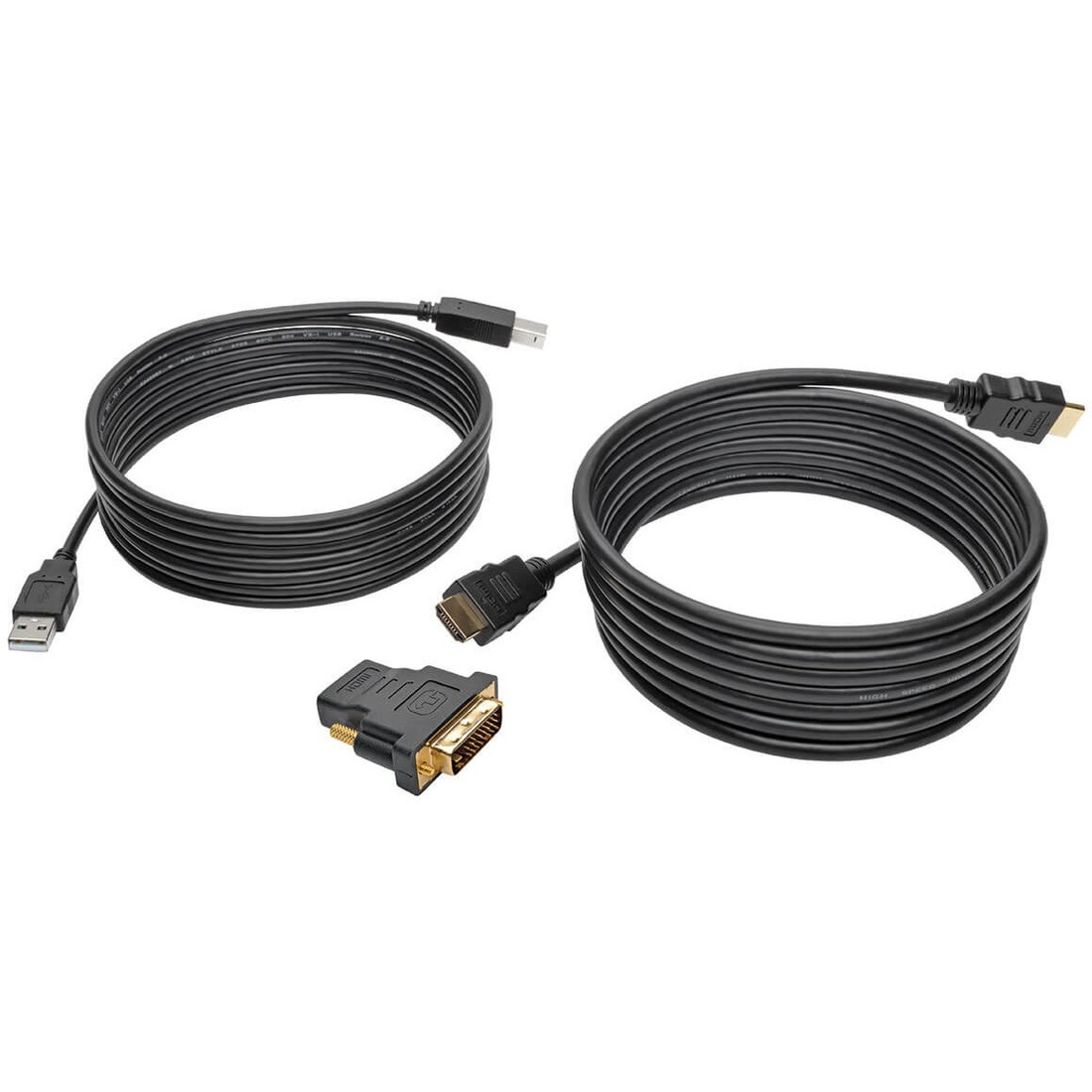 HDMI/DVI/USB KVM Cable Kit, 10 ft.