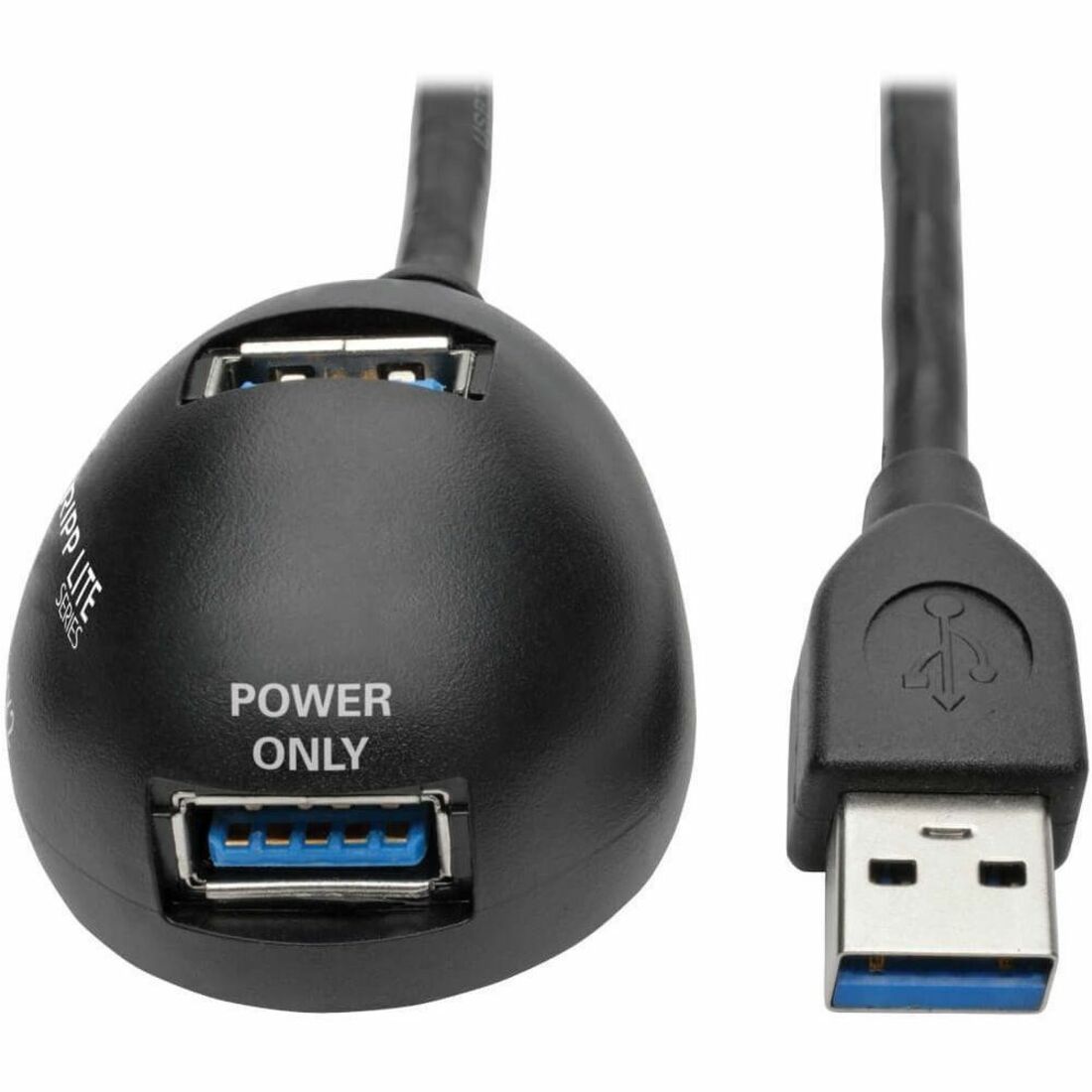 2-Port USB 3.0 SuperSpeed Desktop Extension Cable (M/2xF), 6 ft