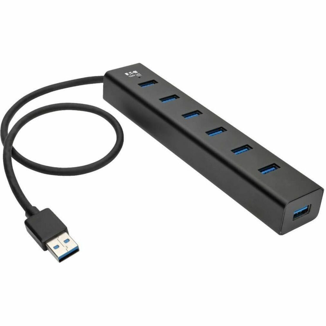 7-Port Portable USB 3.0 SuperSpeed Mini Hub, Aluminum
