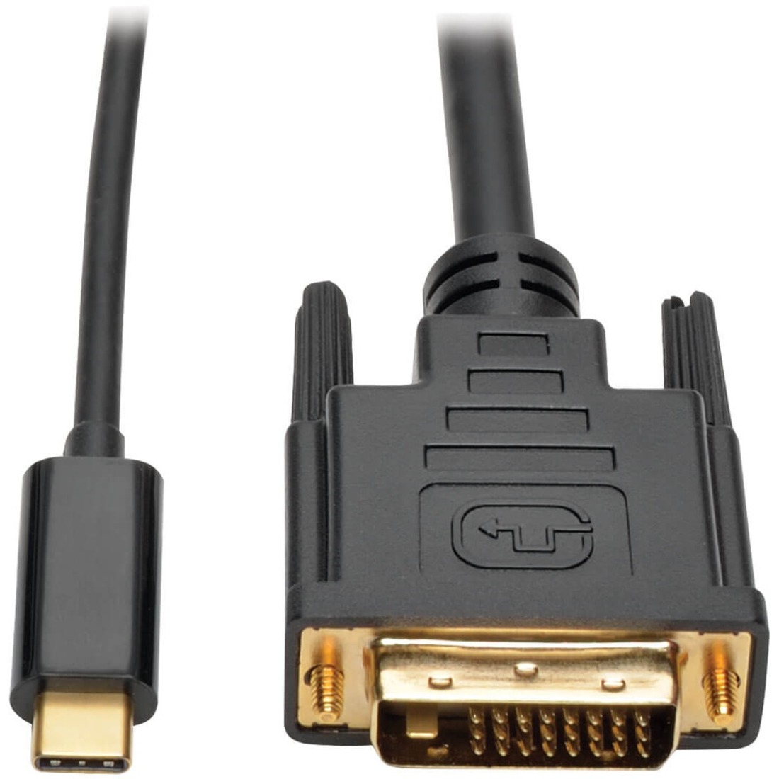 USB C to DVI Adapter Cable (M/M), 1920 x 1080 (1080p), 3 ft