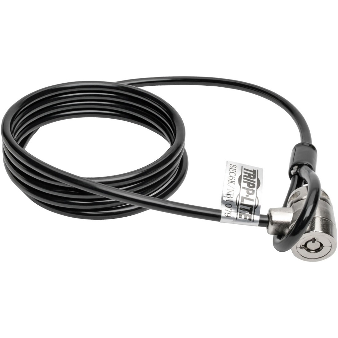 Keyed Laptop Security Lock, 6 ft. Cable
