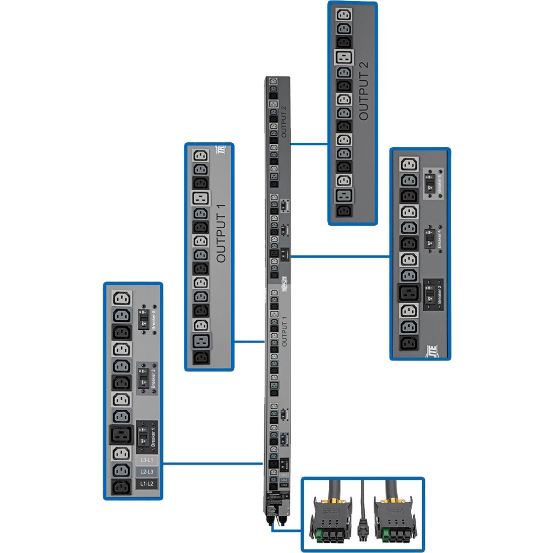 PDU3V602D354B 54-Outlet PDU