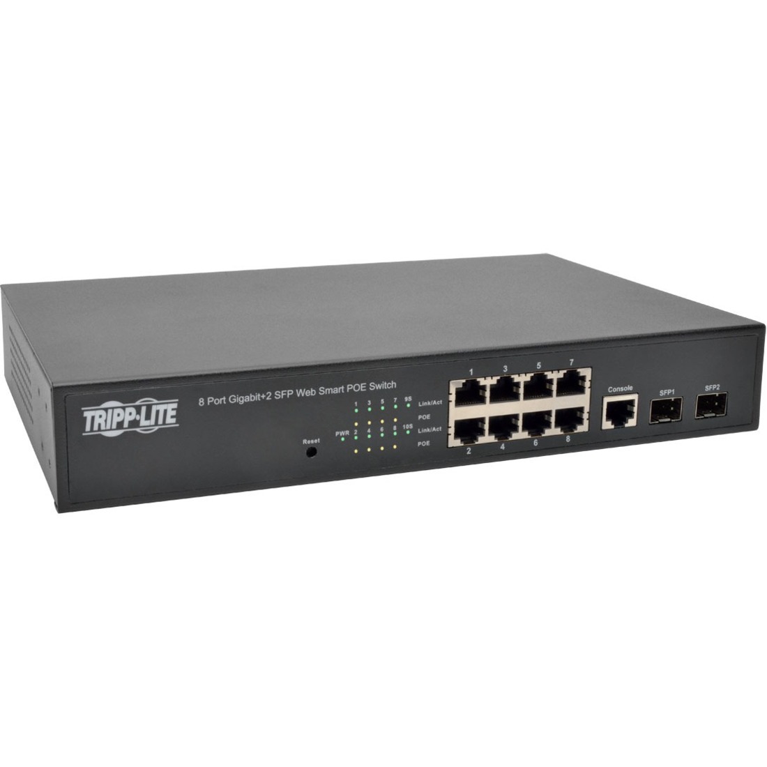 NGS8C2POE 8-Port Gigabit L2 Web-Smart Managed PoE+ Network Switch