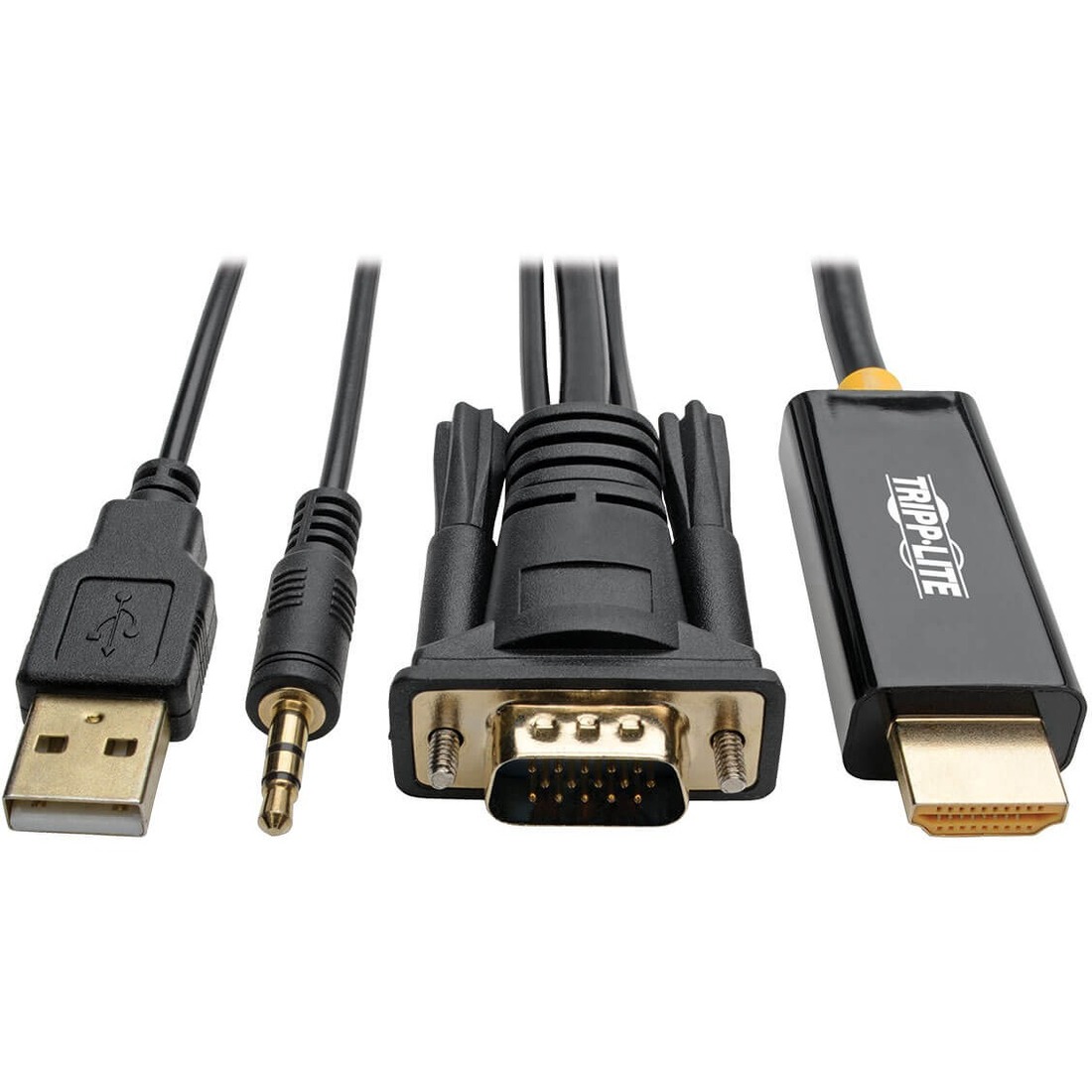 P116-006-HDMI-A VGA + Audio to HDMI Adapter Cable (M/M), 6 ft.