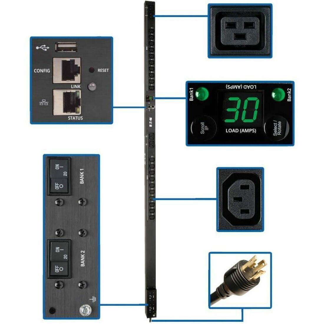 PDUMV30HVNETLX 24-Outlet PDU