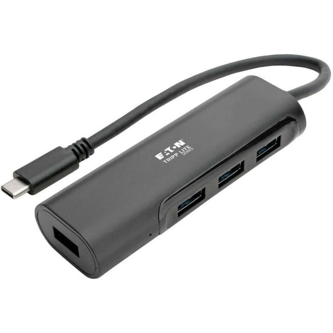 4-Port USB 3.1 Hub, 4x USB-A, Thunderbolt-Black
