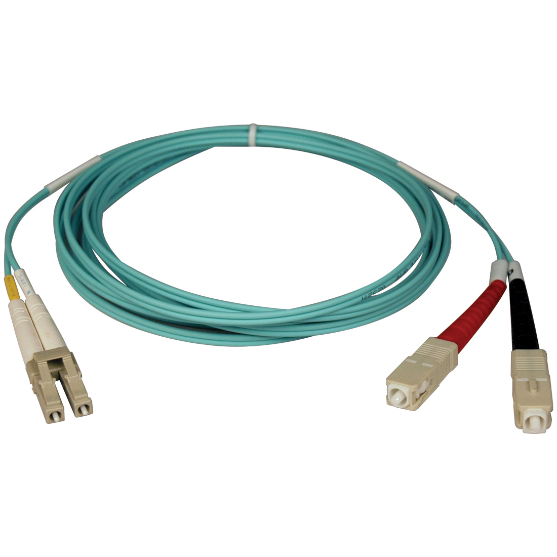 Aqua Duplex Fiber Patch Cable