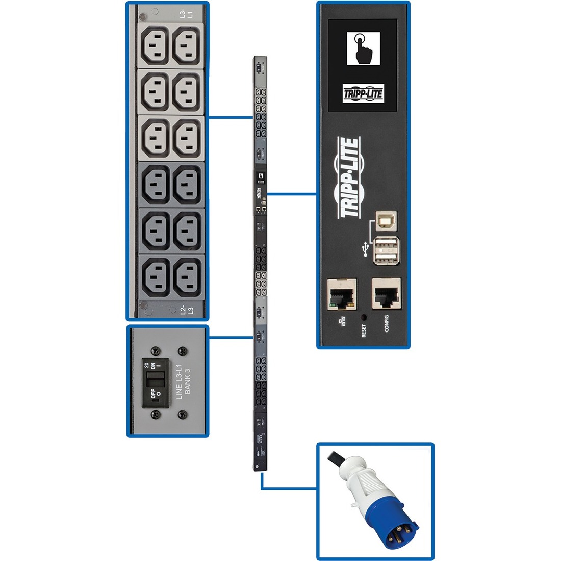 PDU3EVN6G60C 36-Outlet PDU