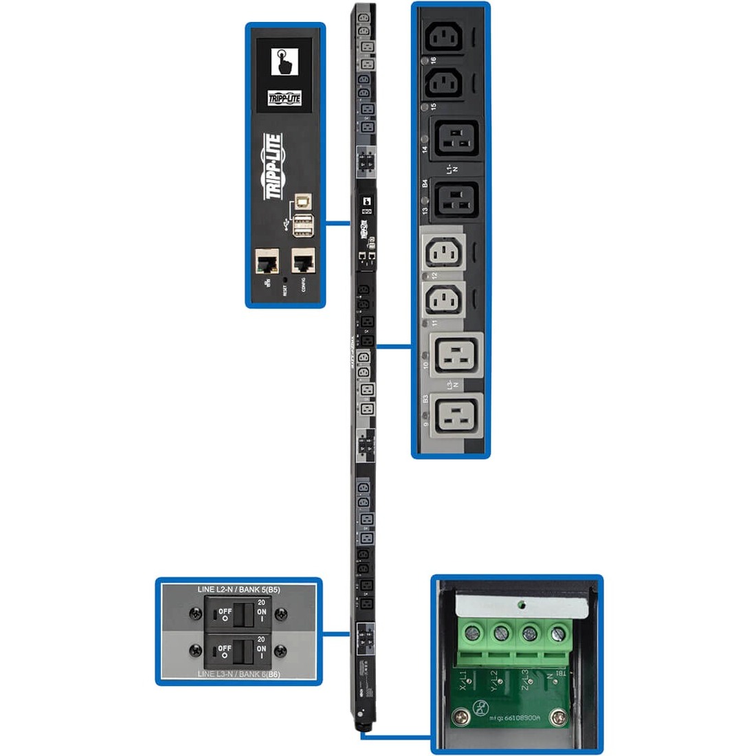 PDU3XEVSRHWA 24-Outlets PDU