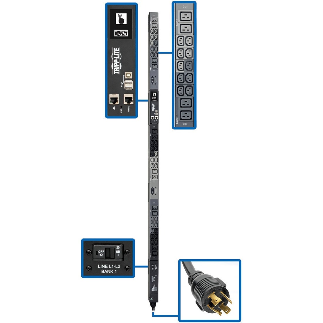 PDU3EVN6H50BA 42-Outlet PDU