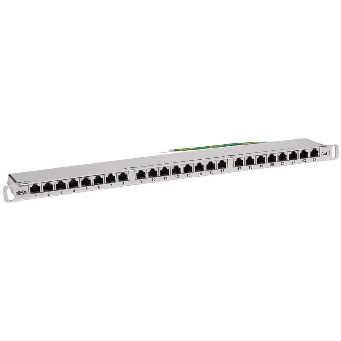 N252-024-HU-SHK Cat6 24-Port Patch Panel, 0.5U