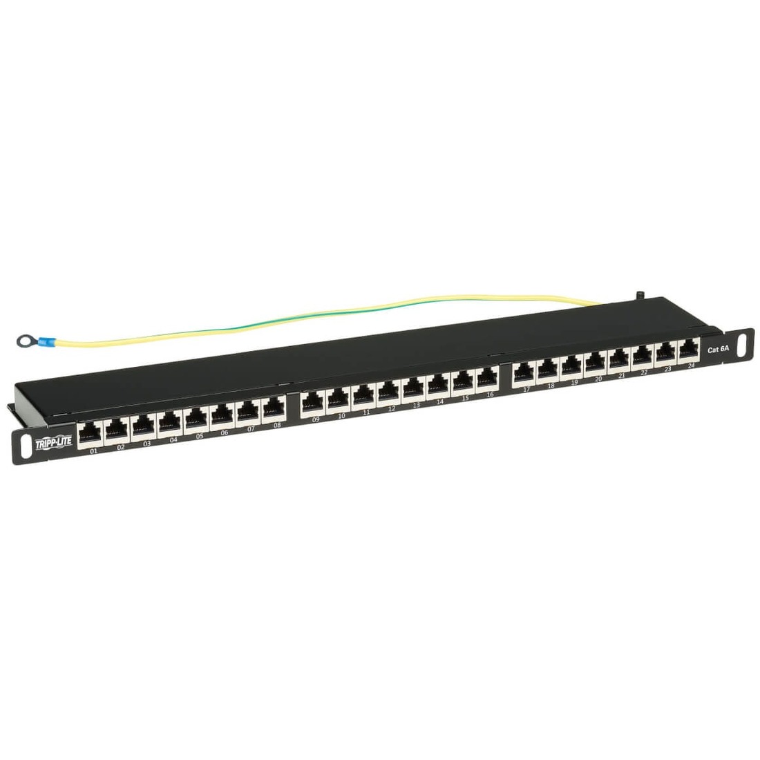 N252A-024-HUSHK Cat6a 24-Port Patch Panel, 0.5U