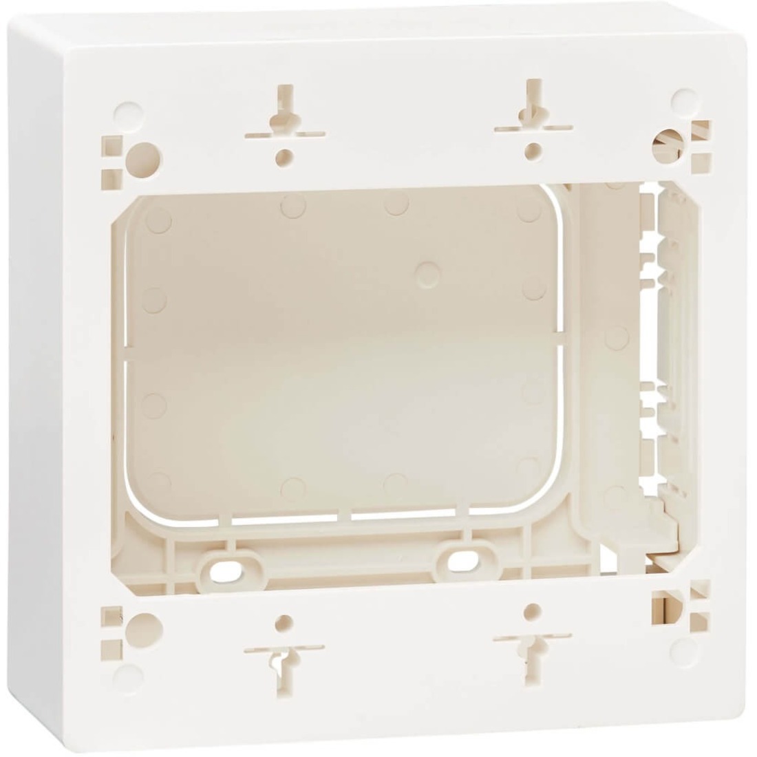 Double-Gang Surface-Mount Back Box, White, TAA