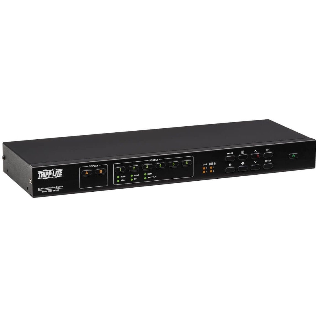 B300-9X2-4K Multi-Format Matrix Switch/Splitter