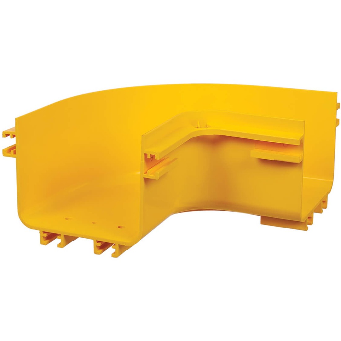 Toolless Horizontal 90-Degree Elbow for Fiber Routing System, 120 mm (5 in)