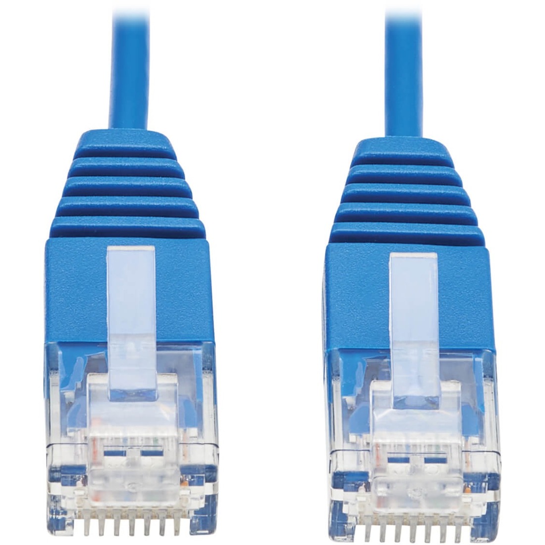 Cat6a 10G Certified Molded Ultra-Slim UTP Ethernet Cable (RJ45 M/M), Blue, 7 ft.