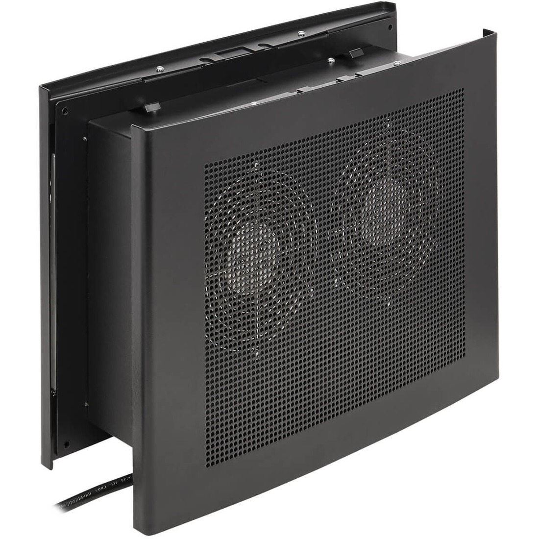 Wiring Closet Exhaust Fan, 475 CFM, NEMA 5-15P Input, Black