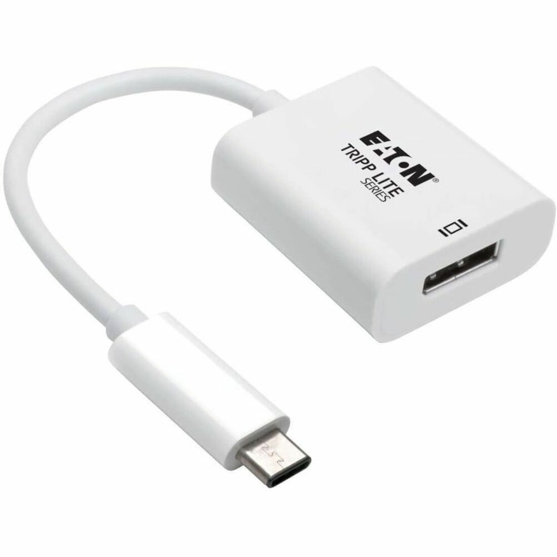 U444-06N-DP8W USB-C to DisplayPort Adapter Cable, M/F, White, 6 in.