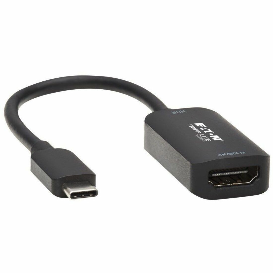 USB-C to HDMI Adapter, 4K 60Hz, HDR, DP 1.4 Alt Mode, HDCP 2.2, Black
