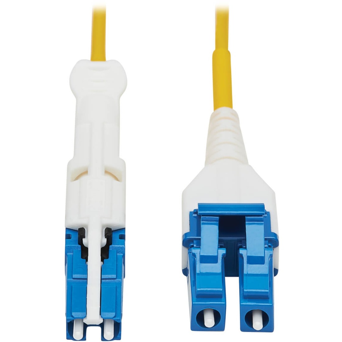 N381L-10M 400Gb Duplex Singlemode 9/125 OS2 Fiber Optic Cable, Yellow, 10 m