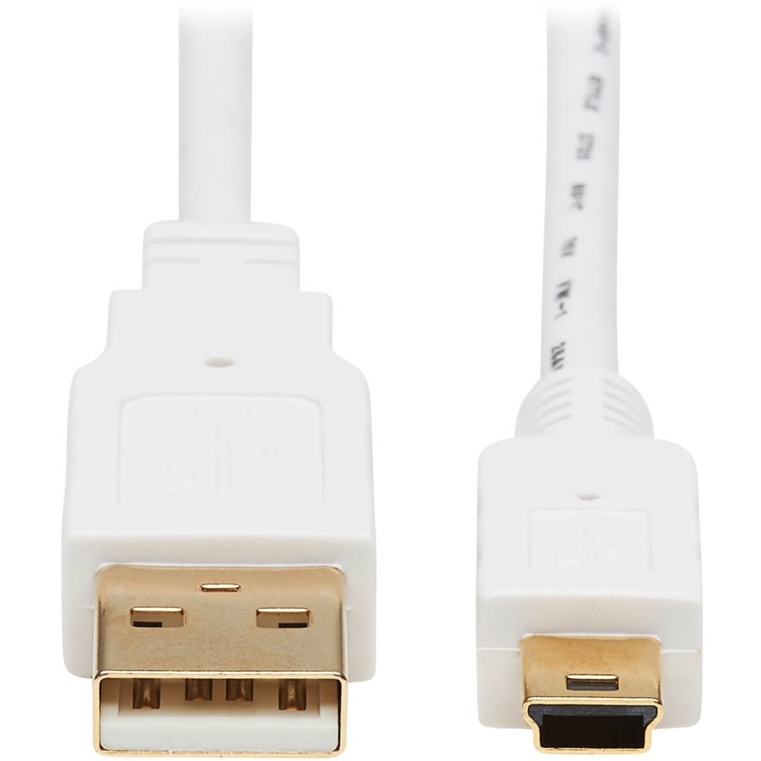 USB-A to USB Mini-B Antibacterial Cable (M/M), USB 2.0, White, 6-ft. (1.83 m)