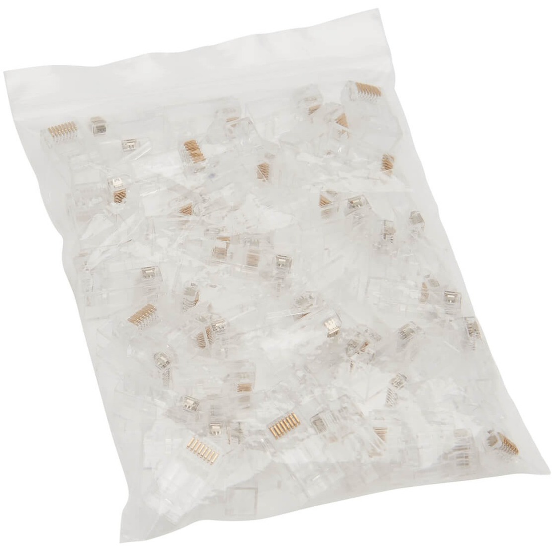 Cat6 RJ45 Pass-Through UTP Modular Plug, 50 Pack