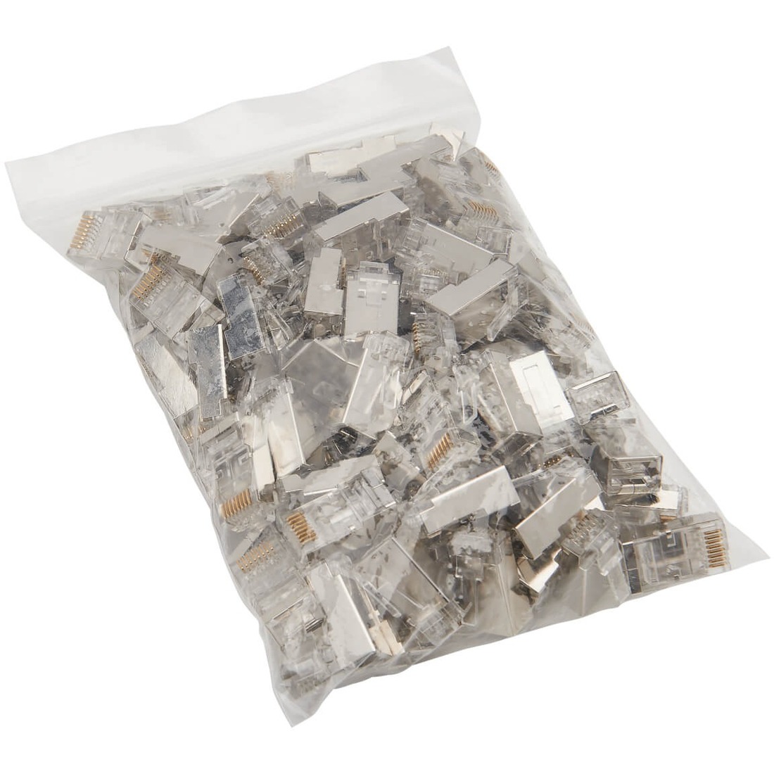 Cat6 RJ45 Pass-Through FTP Modular Plug, 100 Pack
