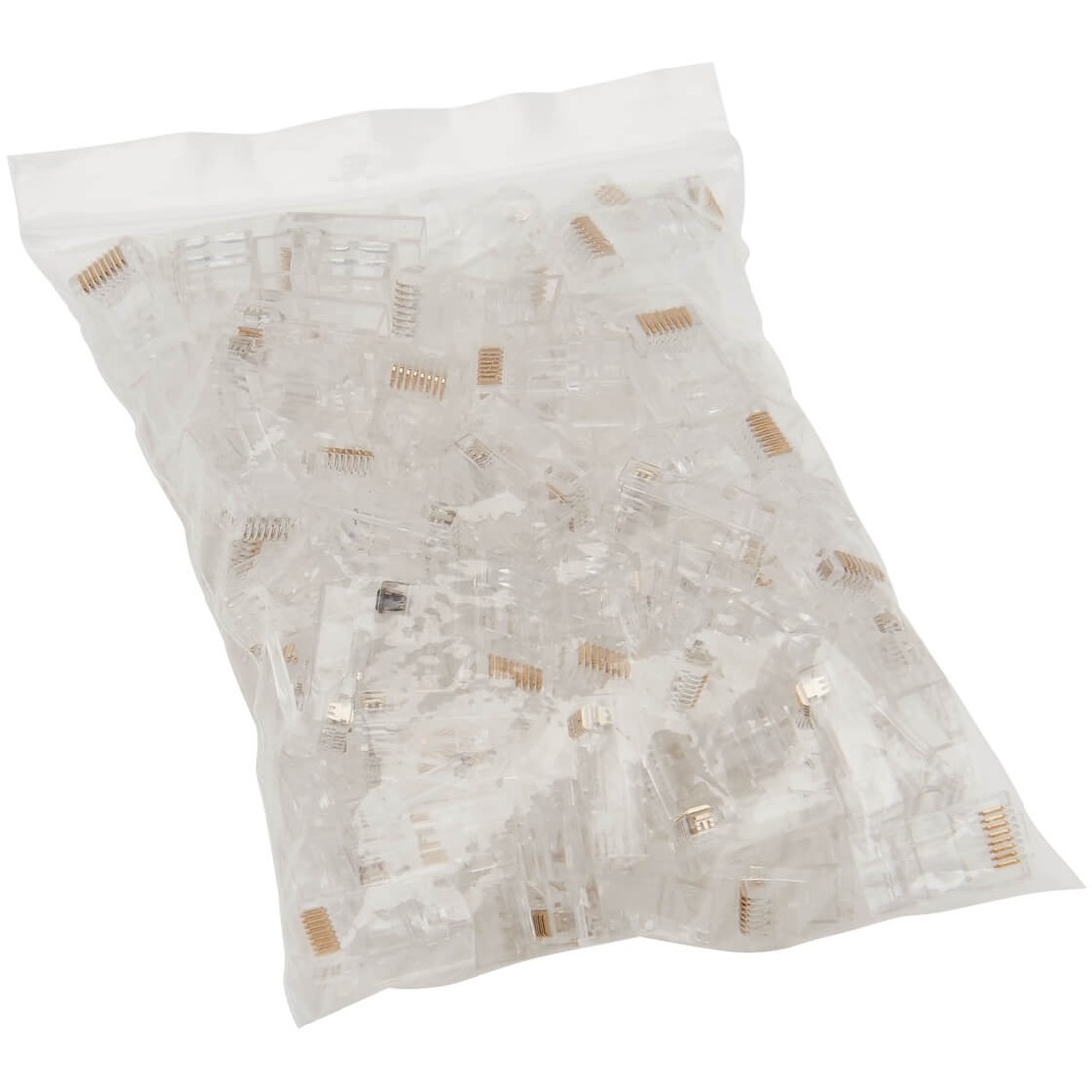 Cat6 RJ45 Pass-Through UTP Modular Plug, 100 Pack