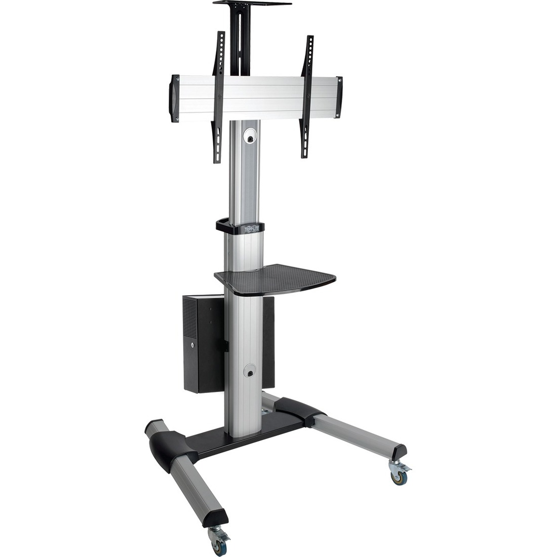 Rolling TV Cart with Rechargeable Battery Power for 32" to 70" Displays