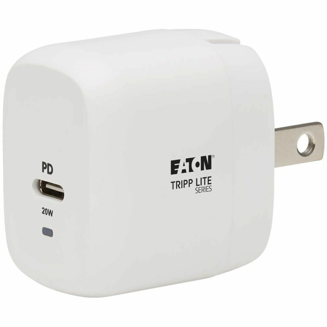 Compact 1-Port USB-C Wall Charger - GaN Technology, 20W PD 3.0 Charging, White