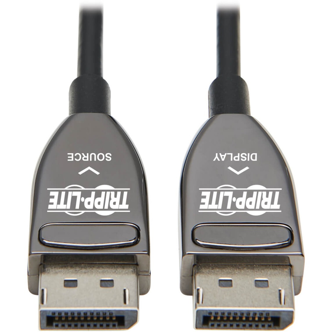 P580F3-30M-8K6 DisplayPort Fiber Active Optical Cable, M/M, Black, 30 m (98 ft.)