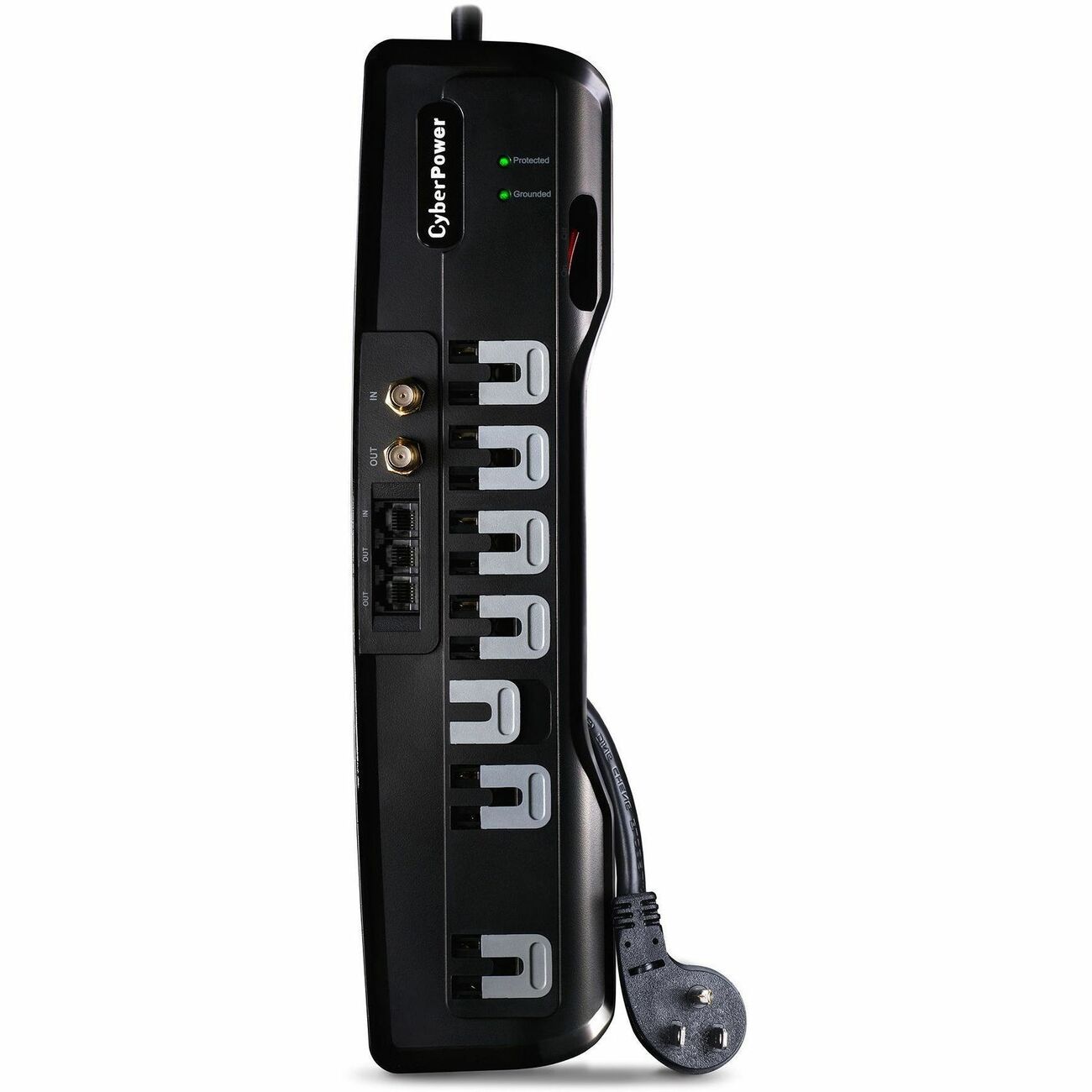 CSHT706TC Home Theater 7-Outlets Surge Suppressor 6FT Cord and AV protection