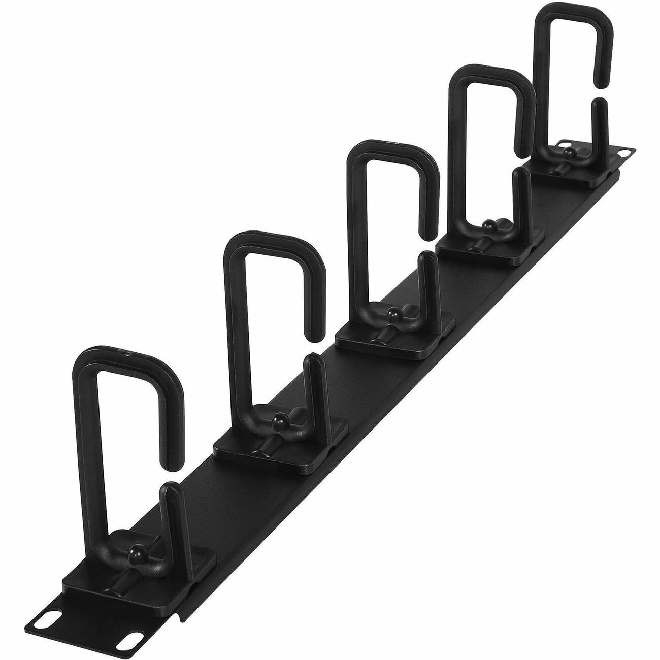 1U 2" Deep Flexible Ring Cable Manager