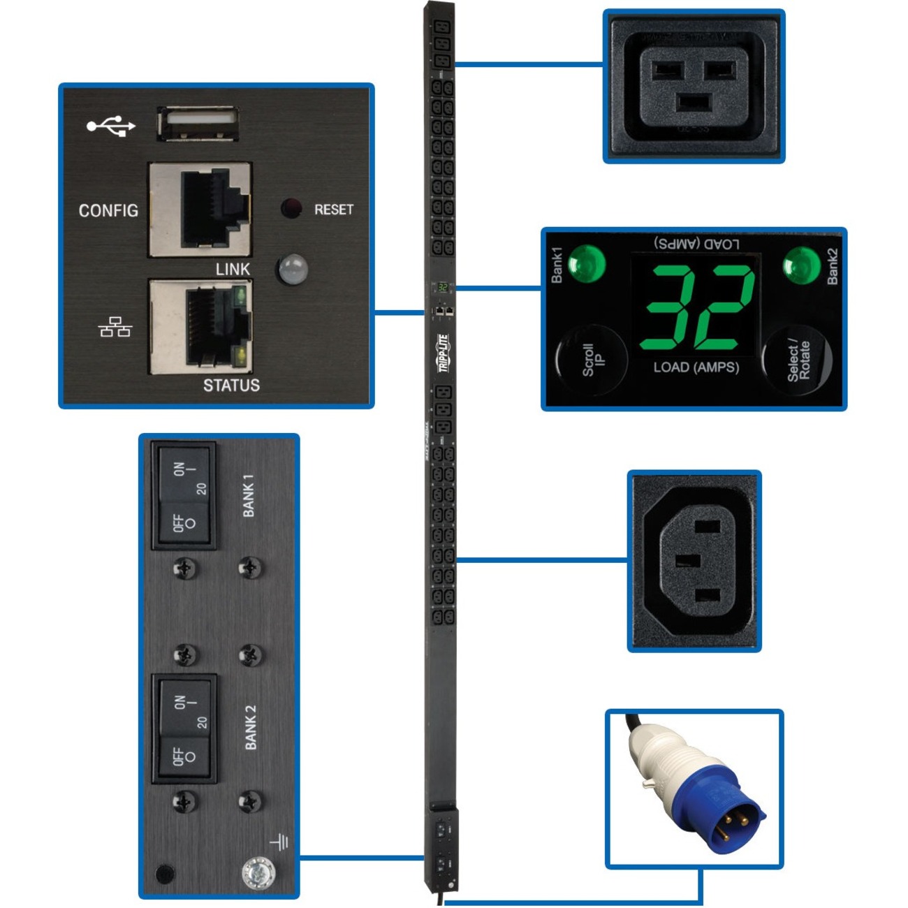 PDUMNV32HV2LX 42-Outlet PDU