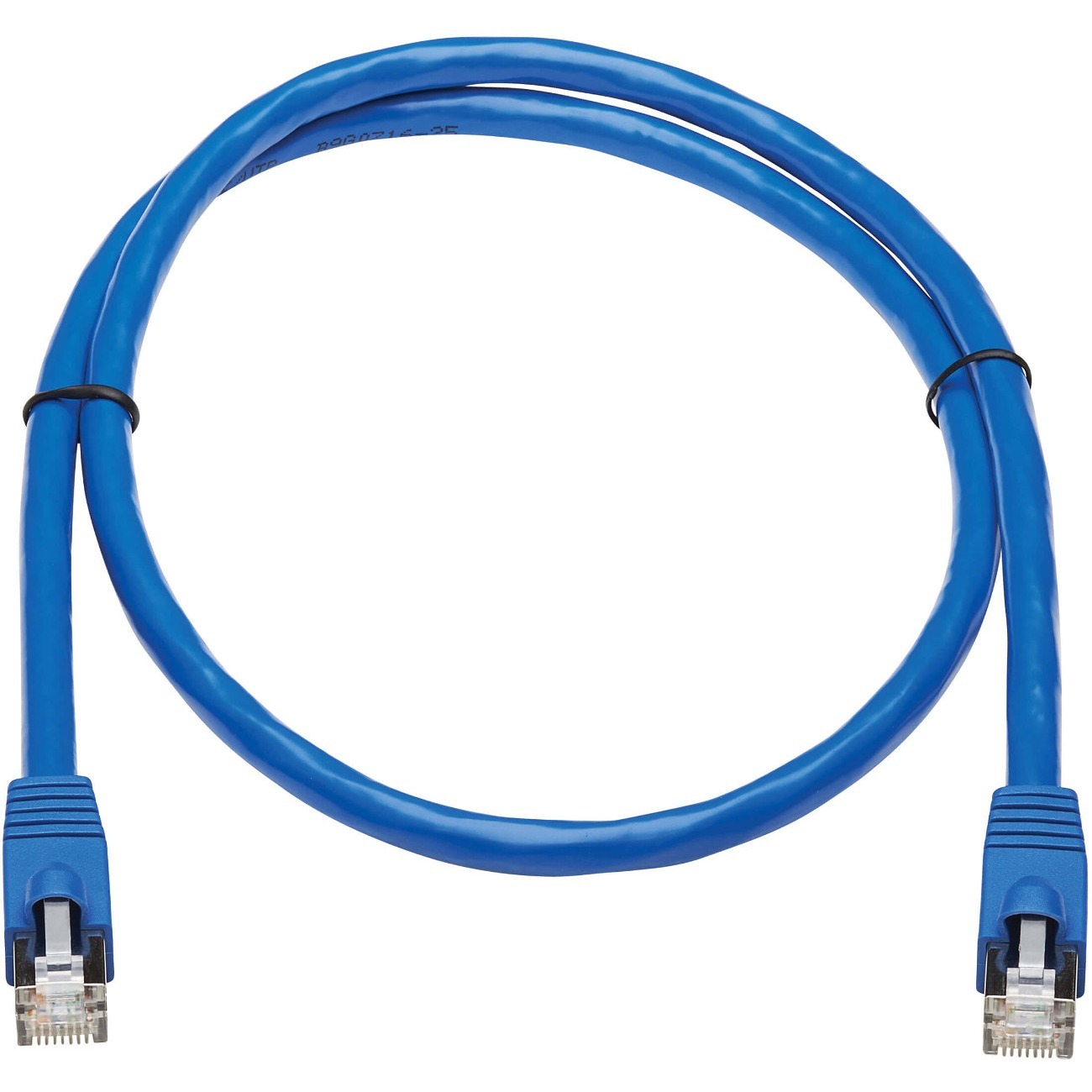 Cat6a 10G-Certified Snagless F/UTP Network Patch Cable (RJ45 M/M), Blue, 3 ft.