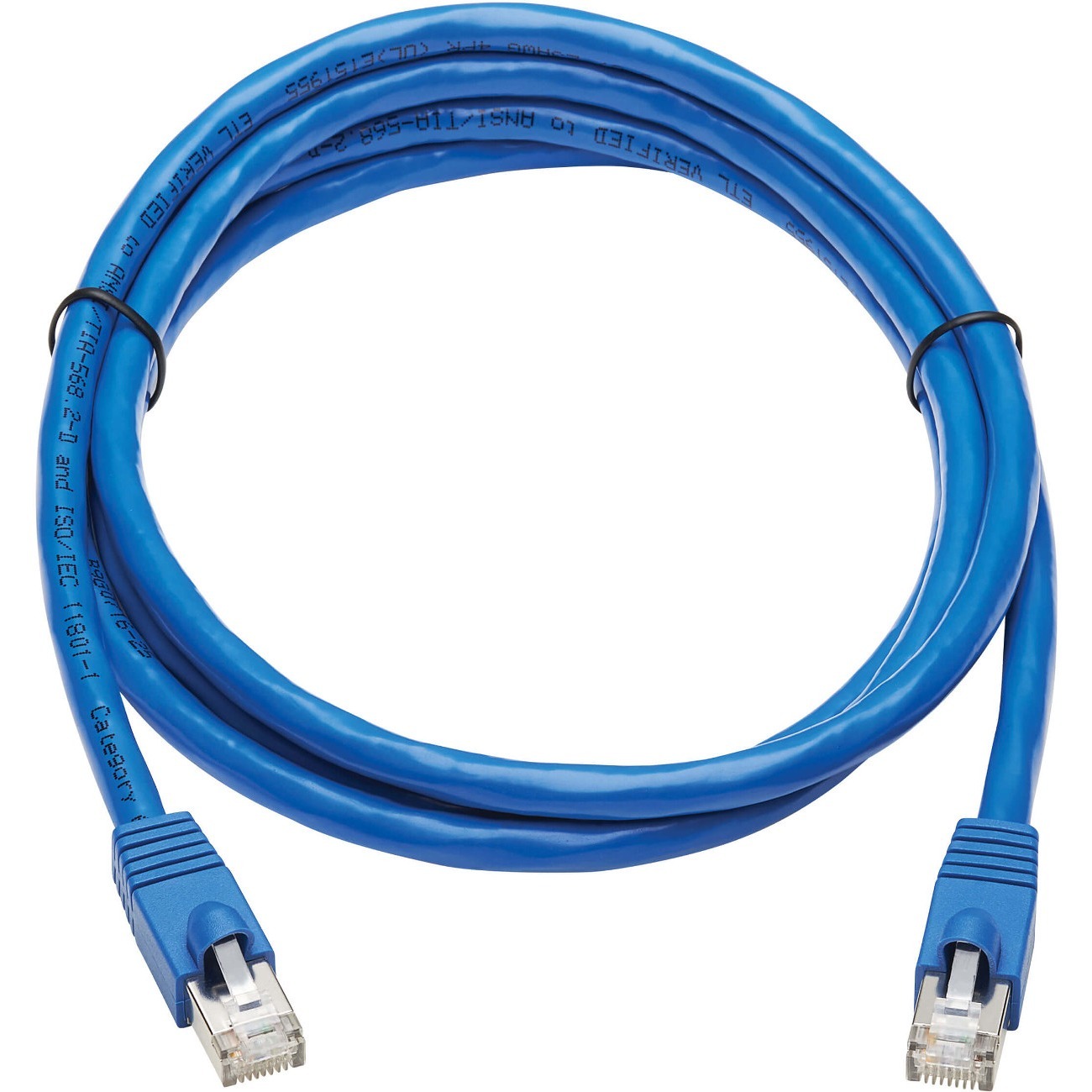 Cat6a 10G-Certified Snagless F/UTP Network Patch Cable (RJ45 M/M), Blue, 6 ft.