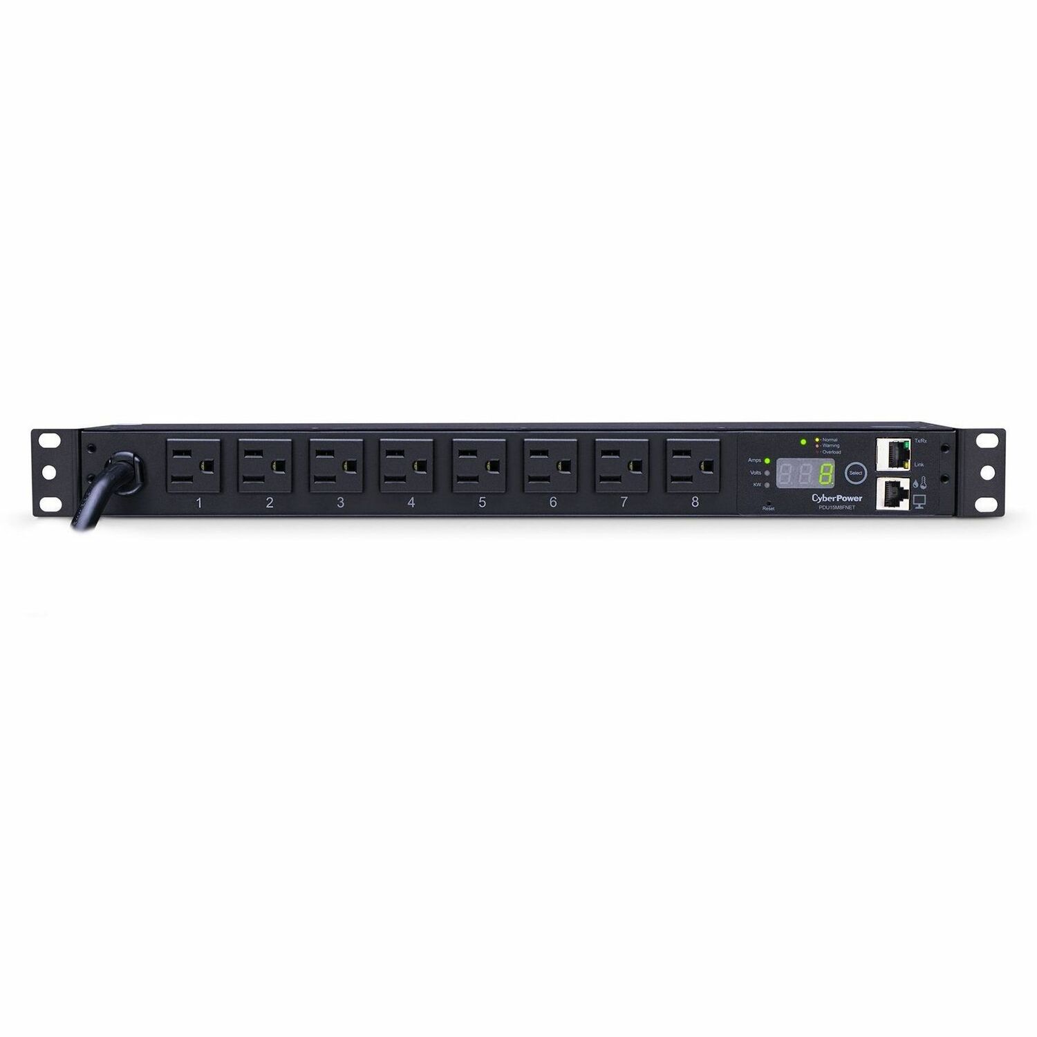 Monitored PDU RM 1U PDU15M8FNET 15A 8-Outlet